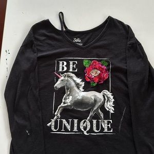 Justice long sleeve shirt size 12